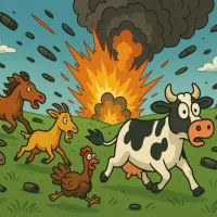Play Crazy Cow 3D