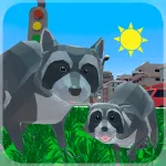 Play Raccoon Adventure: City Simulator 3D Game
