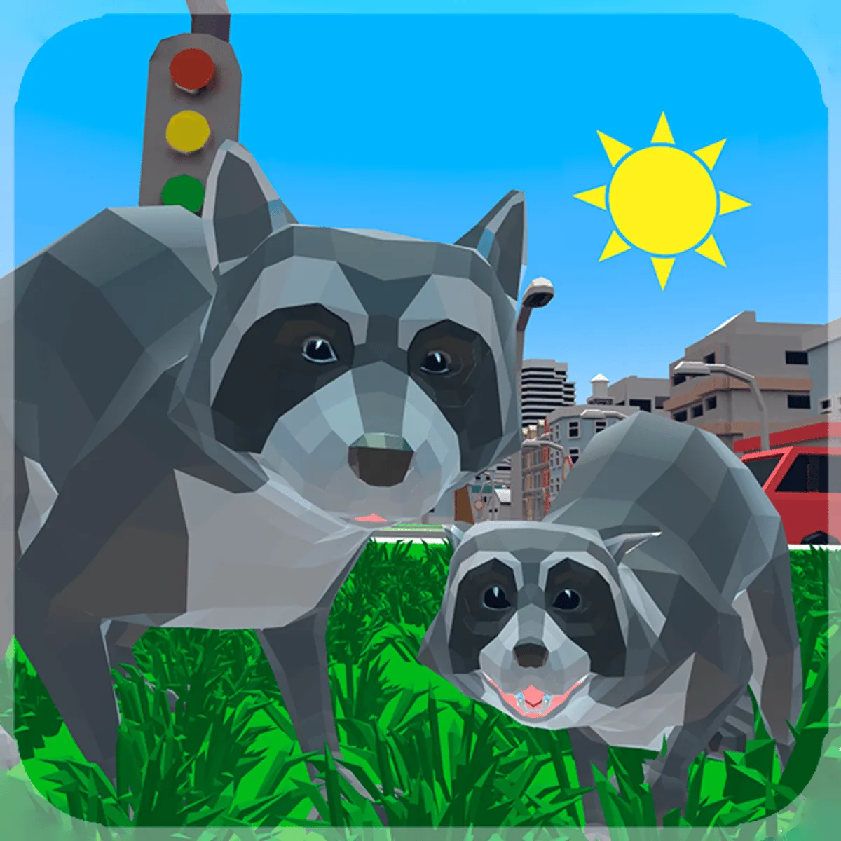 PLay Raccoon Adventure: City Simulator 3D now!